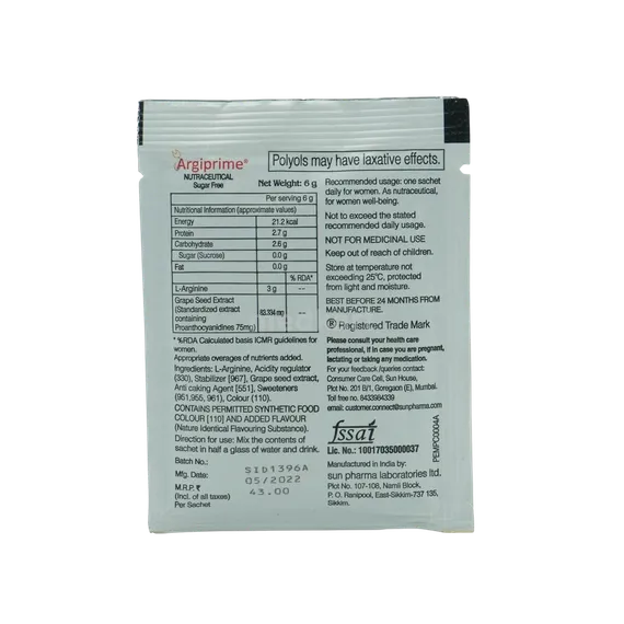 argiprime sachet 6 gm